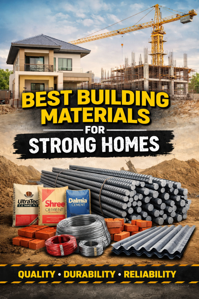 Best Building Materials for Strong Homes